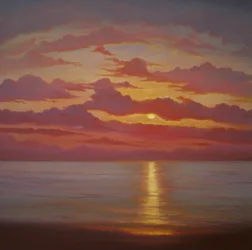 Northern Sea, 2005 Sunset seascape